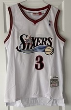 Mitchell & Ness Allen Iverson Philadelphia 76ers 2000-01 Hardwood Classics Swingman Jersey #3 (Black Alternate) — listing 5