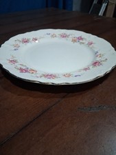 Homer Laughlin Serving Bowl and Oval Platter with Floral Rose Transfer and Gold Trim — listing 6