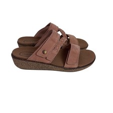 OrthoFeet Men's Leather Slide Sandals, Size 13 Extra Wide — listing 2