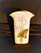 Gerlevé Ceramic Calla Lily Vase with Iridescent Lustre Glaze