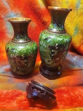 Chinese Cloisonné Enamel Hexagonal Dragon Teapot with Brass Body — listing 2
