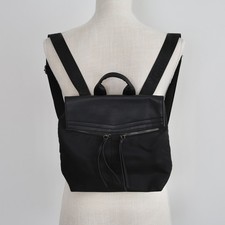 Botkier New York Nylon & Pebbled Leather Flap Backpack — listing 6