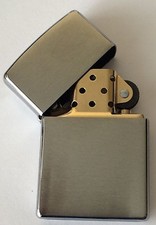Vintage Zippo Brushed Chrome Pocket Lighter — listing 5