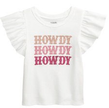 Toddler Boys' "Howdy" Graphic Short Sleeve Tee, Green, Size 3T (NWT) — listing 3