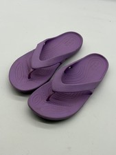 Crocs Classic Flip Flop Thong Sandals, Navy Blue, Men's 8 / Women's 10, listing 2