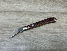 Queen Cutlery Fixed Blade Hunting Knife with Pearl Celluloid Handle, 3 inch Blade No visible stamp — listing 4