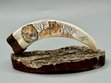 Carved Marine Ivory Scrimshaw Knife with Seal Motif and Figural Seal-Head Handle — listing 3