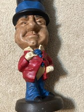 Vintage Chalkware Caricature Figurines of Bowler-Hatted Gentlemen, Set of 3, listing 4