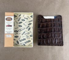 Fossil Brown Leather Magnetic Money Clip Card Case Wallet — listing 4