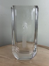 Swedish Mid-Century Copper-Wheel Engraved Crystal Vase with Archer Motif — listing 3