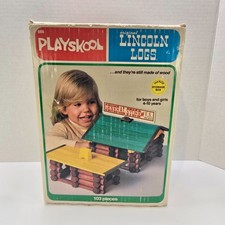 Vintage Playskool Lincoln Logs Set with General Store Building — listing 3