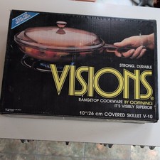 Corning Visions Amber Glass Cookware Set (Pots, Saucepans & Lids) Full set with all matching lids — listing 4