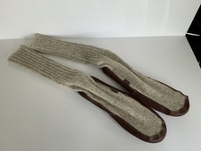 Acorn Slipper Sock 'The Original' with Suede Sole, Gray Ragg Wool Blend — listing 4
