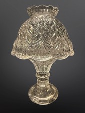 Vintage Pressed Crystal Two-Piece Fairy Lamp / Tealight Candle Lamp — listing 5