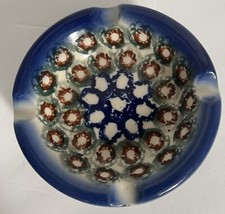 Boleslawiec Polish Pottery Hand-Painted Multicolor Floral Ashtray, UNIKAT Signature Pattern — listing 3