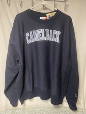 Vintage Champion Faded Navy Crewneck Sweatshirt with Alaska State Police Embroidered Patch XL — listing 5