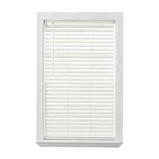 White Faux Wood Horizontal Window Blind with 2-Inch Slats and Valance Wide — listing 6
