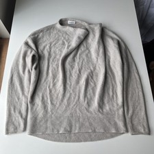 Club Monaco Cashmere Ribbed Knit Sleeveless Tank Sweater, Cream