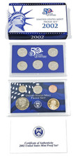 2002 United States Mint Proof Set 10 Coins with Box & COA — listing 6