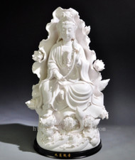 Chinese Dehua Porcelain Cherry Blossom Bonsai Tree Figurine in Rectangular Planter — listing 6