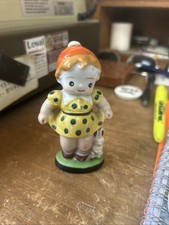 Vintage Hand-Painted Porcelain Figurine, Girl with Goose, likely Occupied Japan Era — listing 5