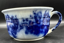 Antique Flow Blue and Gold Ironstone Chamber Pot — listing 3