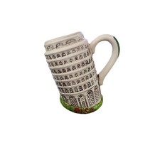 Pisa Souvenir Espresso Mug, Cobalt Blue with Gold Leaning Tower Design — listing 2