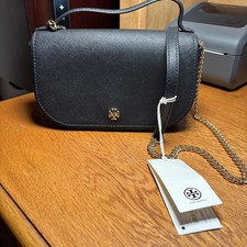 Tory Burch Emerson Saffiano Leather Large Tote in Taupe/Gray — listing 5