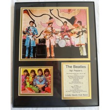 The Beatles Framed Black & White Photo Display with Printed Facsimile Signature Plaques — listing 6