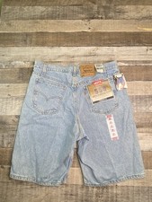 Vintage Denim Jean Shorts (Jorts), Medium-Wash, Five-Pocket High-Waisted — listing 2