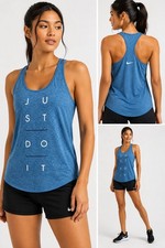 Nike Dri-FIT Just Do It Graphic Tank Top, Black, Men's Large
