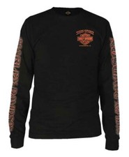 Vintage Harley-Davidson Eagle American Flag Graphic T-Shirt, Black — listing 2