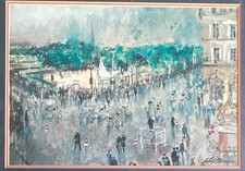 Framed Parisian Street Scene Print with Patisserie and Passage Voltaire — listing 4