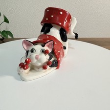 Amy Lacombe Whimsiclay 'Love You' Ceramic Cat Figurine with Original Tag