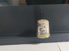 Vintage Sewing Thimble with Dimpled Knurling and Rim Band — listing 6