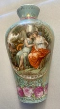 Prov Saxe E.S. Germany Hand-Painted Porcelain Ring Holder Tray with Roses — listing 5