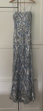 B. Smart Iridescent Sequin Spaghetti-Strap V-Neck Prom Gown with Front Slit, Size 5/6 — listing 3