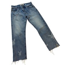 Playboy by PacSun Denim Trucker Jacket with Bunny Logo Print — listing 2