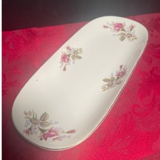Vintage Moss Rose Porcelain Coffee/Tea Set - Tall Pot, Covered Sugar, 2 Cups & Saucers — listing 4