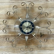 Mid Century Modern Atomic Starburst Wall Clock — listing 5