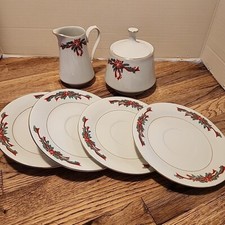 Tienshan Fine China 'Poinsettia Ribbon' Dinnerware Piece — listing 5