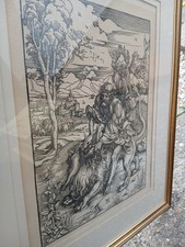 Albrecht Dürer 'Samson Rending the Lion' Woodcut - Later Impression/Reproduction