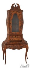 Italian Marquetry Inlaid Secretary Bookcase / Drop-Front Bureau — listing 5