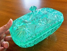 Decorative Glass Trinket Dish - "Behind Every Strong Woman Is a Dog That Follows Her to the Bathroom" — listing 4