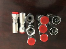 Hydraulic Hose Fitting - 90-Degree Elbow Crimp Fitting with Swivel Nut — listing 4