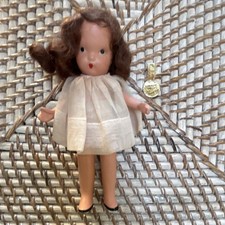 Vintage Nancy Ann Storybook Doll, Bisque Baby in Christening Gown