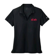 Nike Dri-FIT DirecTV Houston Black Golf Polo Shirt, Men's Large — listing 2