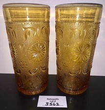 Brockway Glass American Concord Amber Tumbler — listing 2