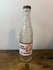Vintage Big Chief Beverages Embossed Soda Bottle, Winston-Salem NC — listing 2