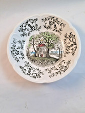 Johnson Bros. Windsor Ware "Mount Vernon" Brown Multicolor Transferware Covered Sugar Bowl — listing 5
